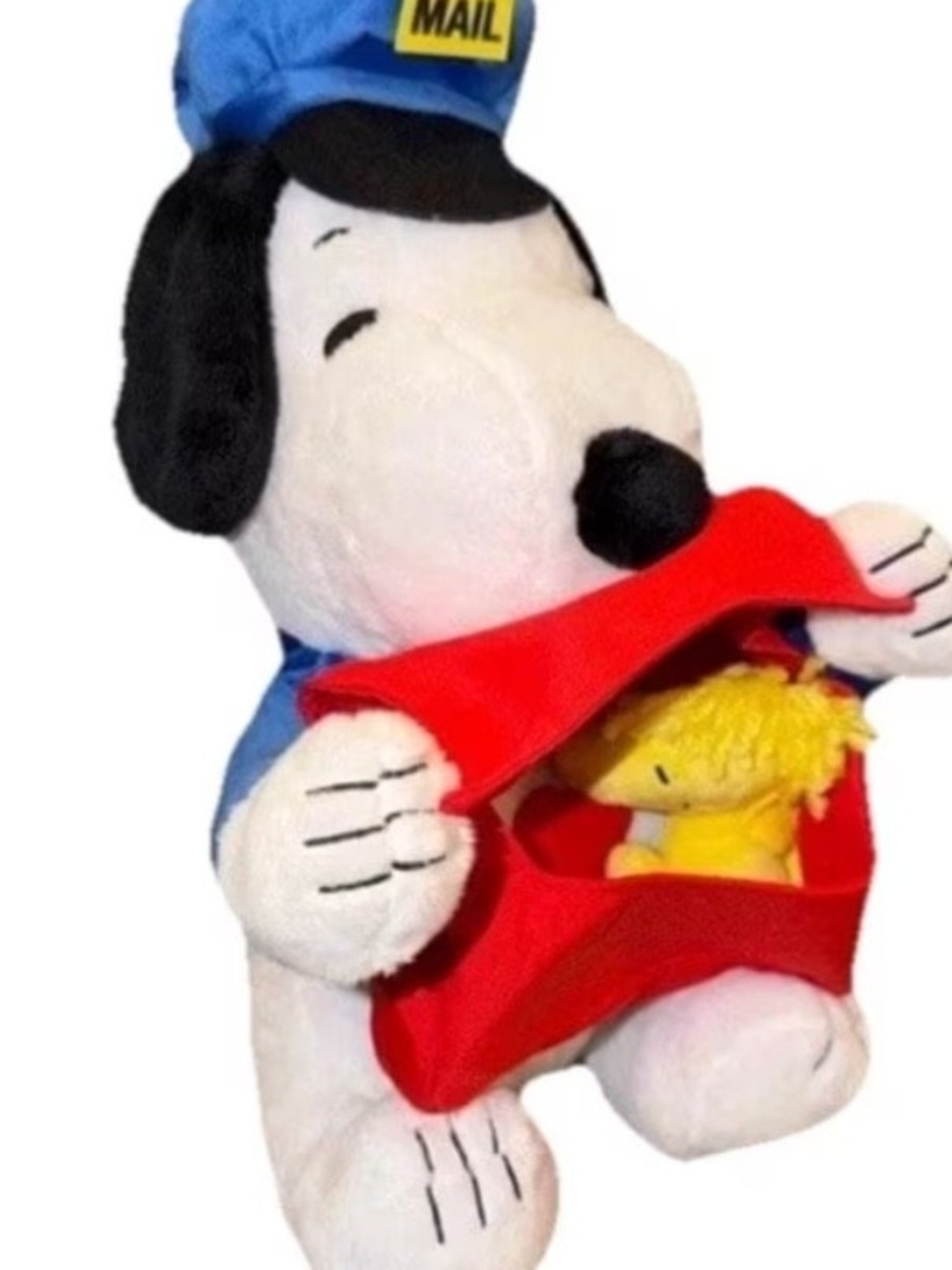 Animated Peanuts Snoopy & Woodstock Mail Carrier Plush